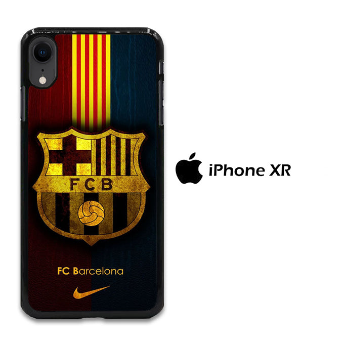 Barcelona Logo Stripe iPhone XR Case