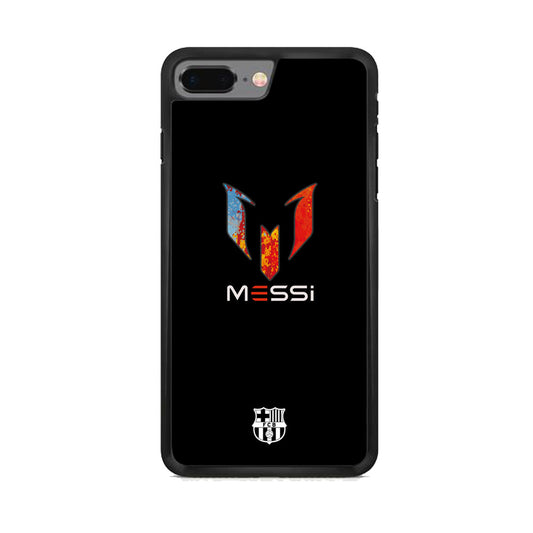 Barcelona Messi Logo Splash Colour iPhone 8 Plus Case