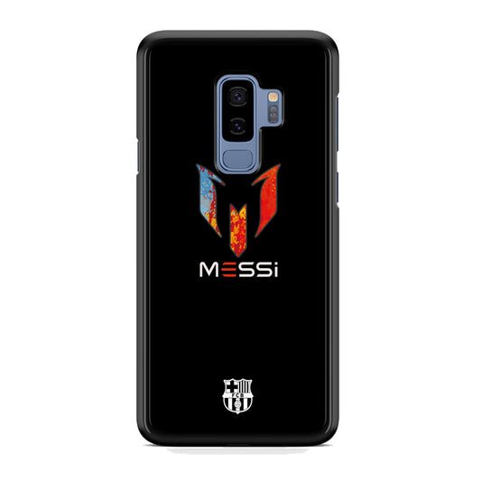 Barcelona Messi Logo Splash Colour Samsung Galaxy S9 Plus Case