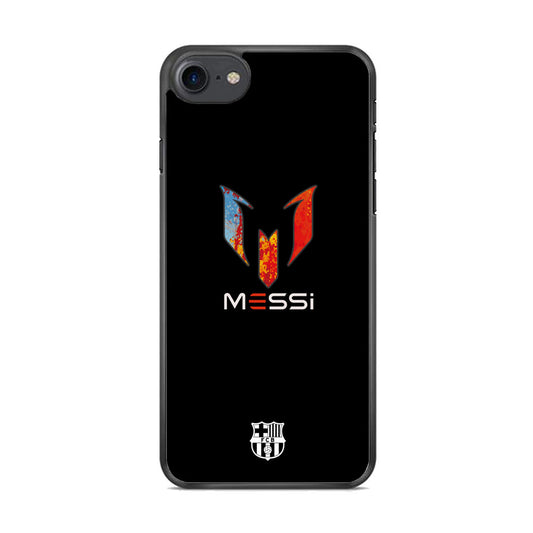 Barcelona Messi Logo Splash Colour iPhone 8 Case