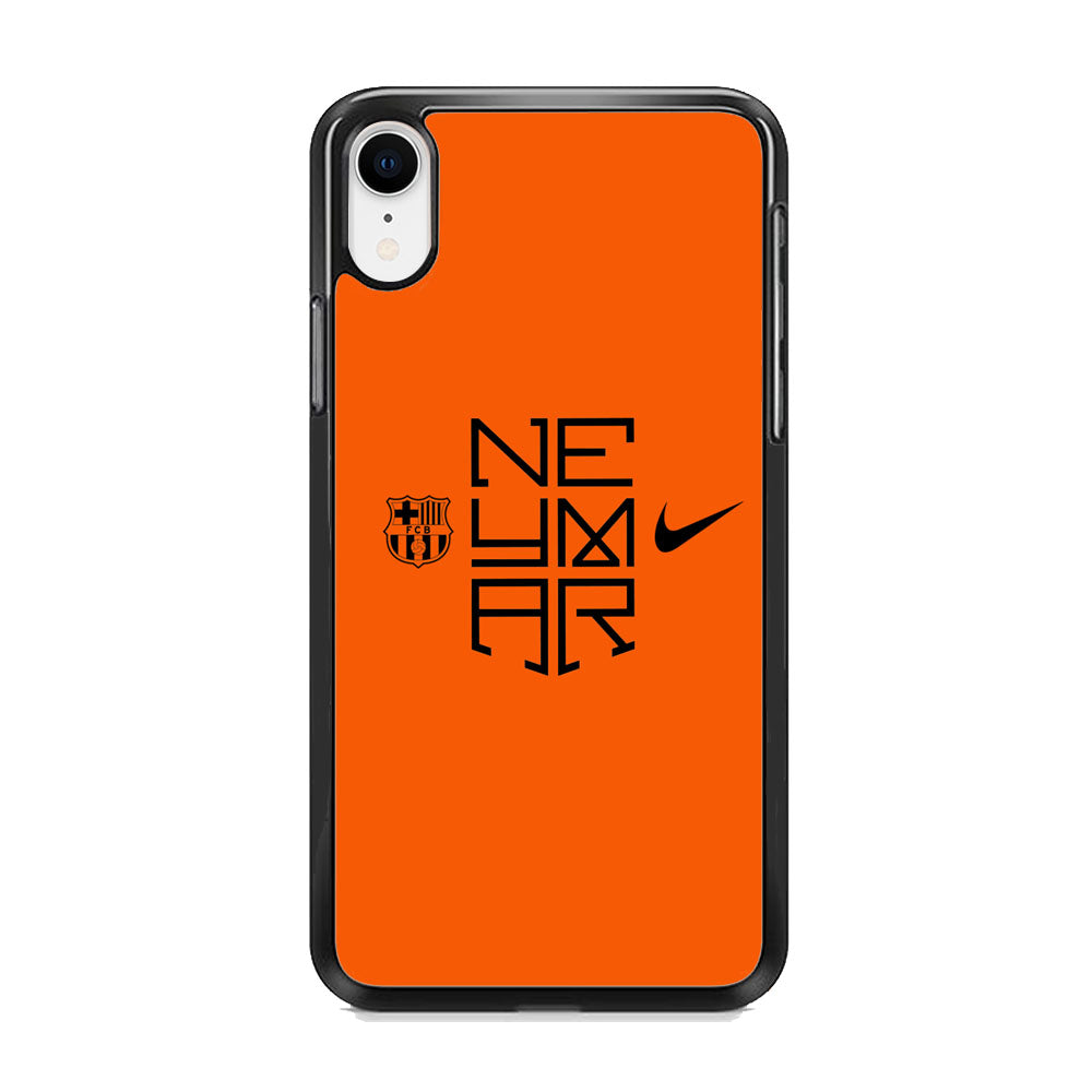 Barcelona Neymar Logo Orange iPhone XR Case