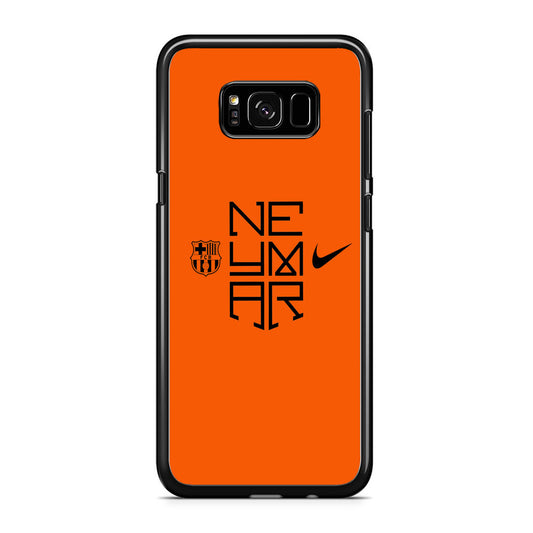 Barcelona Neymar Logo Orange Samsung Galaxy S8 Case