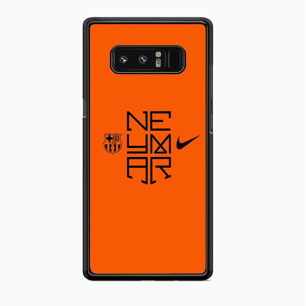Barcelona Neymar Logo Orange Samsung Galaxy Note 8 Case