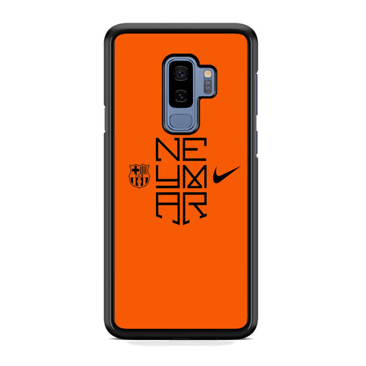 Barcelona Neymar Logo Orange Samsung Galaxy S9 Plus Case