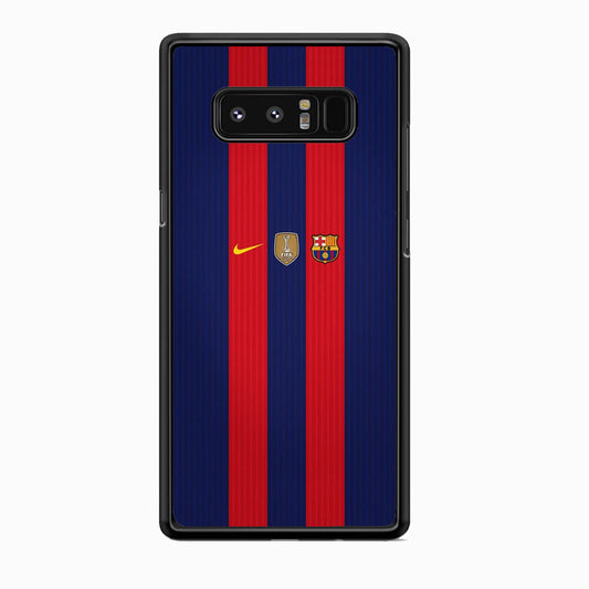 Barcelona Stripe Jersey Three Logo Samsung Galaxy Note 8 Case