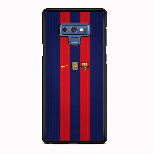 Barcelona Stripe Jersey Three Logo Samsung Galaxy Note 9 Case