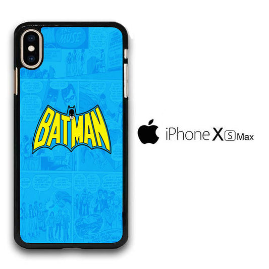 Batman Comic Background iPhone Xs Max Case