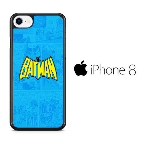 Batman Comic Background iPhone 8 Case