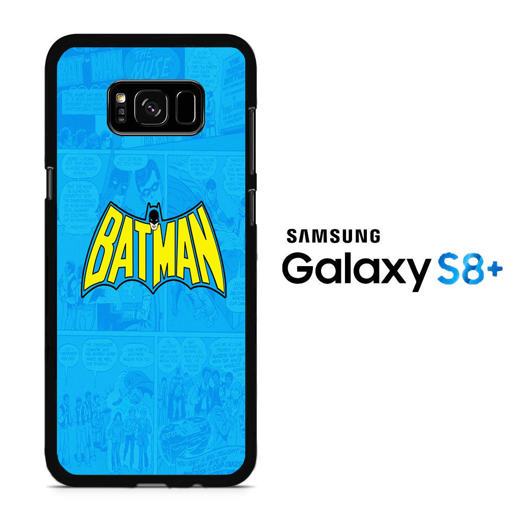 Batman Comic Background Samsung Galaxy S8 Plus Case