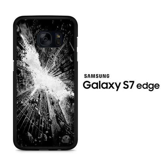 Batman Logo From Building Samsung Galaxy S7 Edge Case
