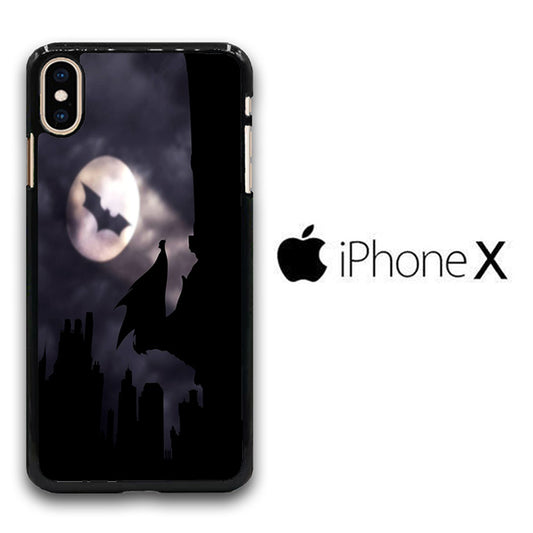 Batman Logo In The Cloud iPhone X Case