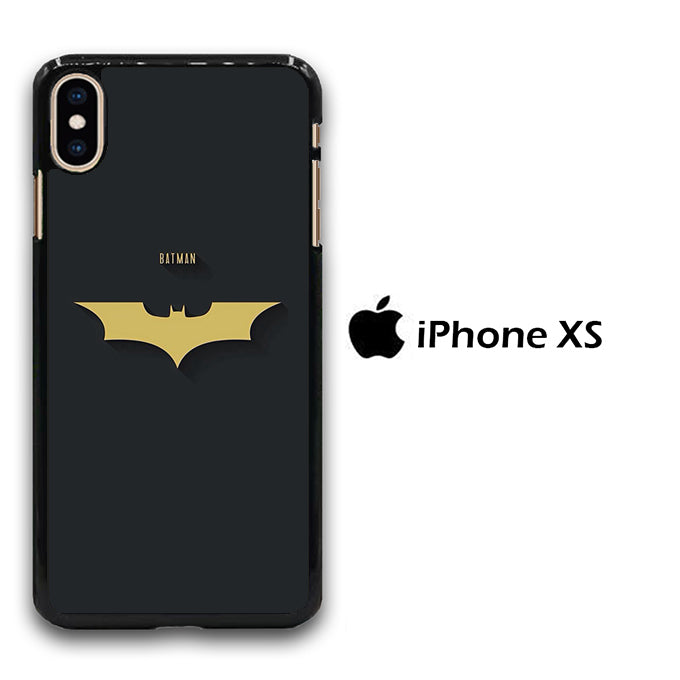 Batman Yellow Logo Simple iPhone Xs Case