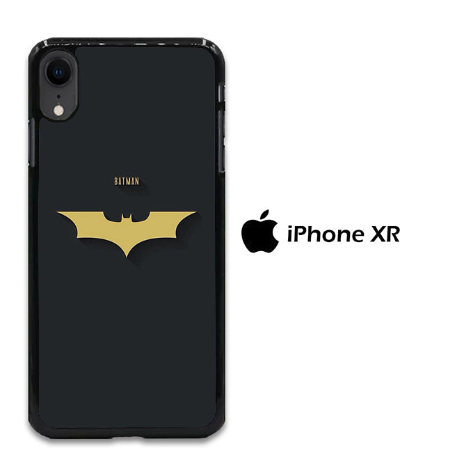 Batman Yellow Logo Simple iPhone XR Case