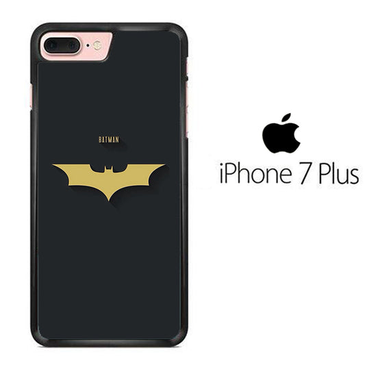 Batman Yellow Logo Simple iPhone 7 Plus Case
