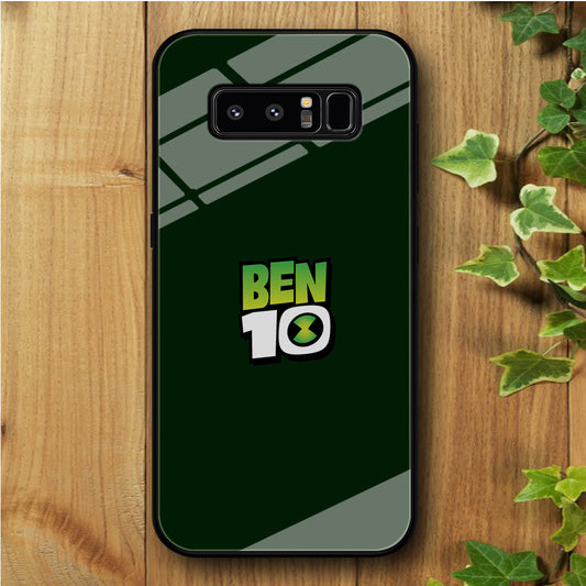 Ben 10 Logo Green Samsung Galaxy Note 8 Tempered Glass Case