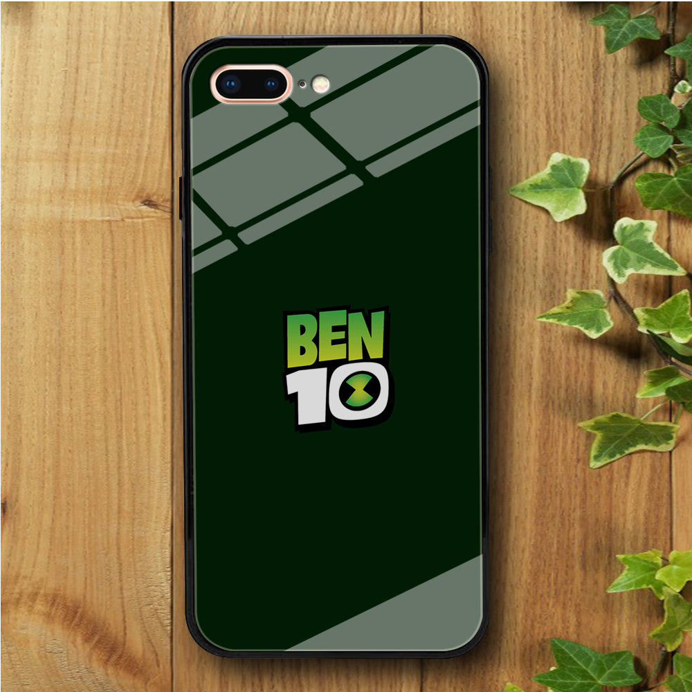 Ben 10 Logo Green iPhone 7 Plus Tempered Glass Case