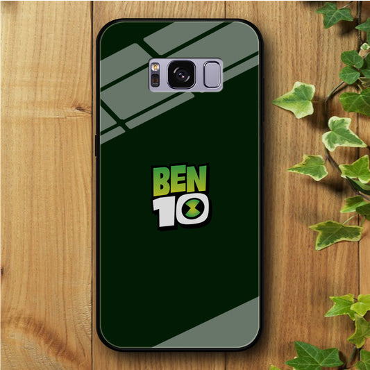 Ben 10 Logo Green Samsung Galaxy S8 Tempered Glass Case