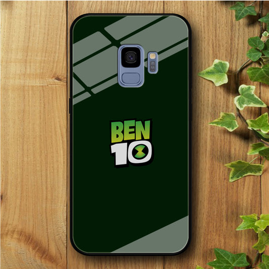 Ben 10 Logo Green Samsung Galaxy S9 Tempered Glass Case