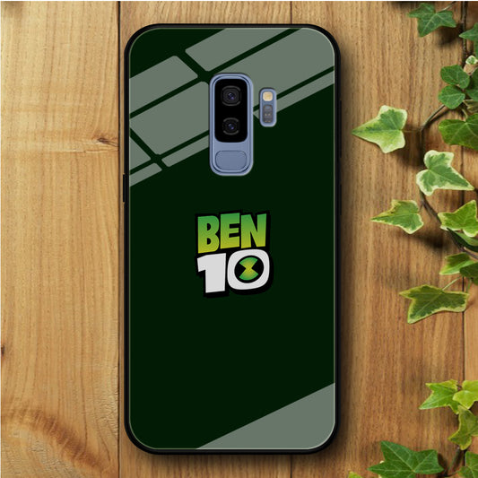 Ben 10 Logo Green Samsung Galaxy S9 Plus Tempered Glass Case