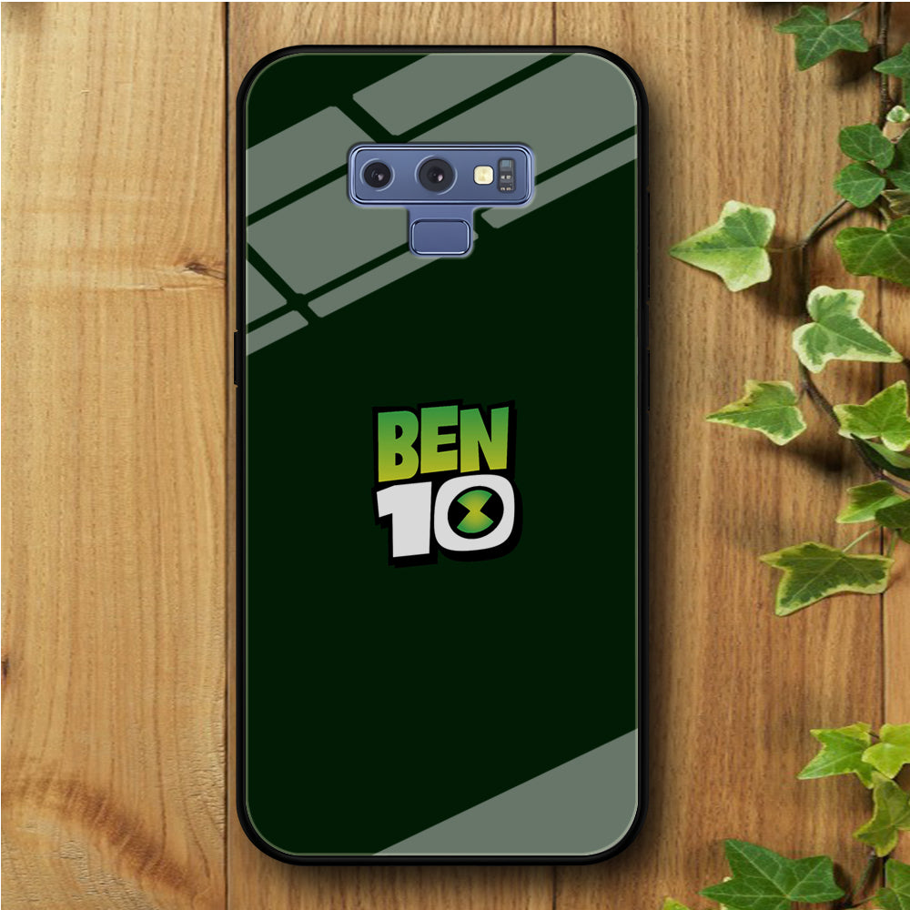 Ben 10 Logo Green Samsung Galaxy Note 9 Tempered Glass Case