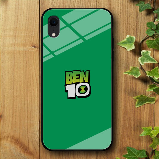 Ben 10 Logo Simple iPhone XR Tempered Glass Case