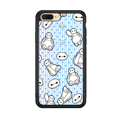 Big Hero 6 Baymax Stripe And Love iPhone 8 Plus Case