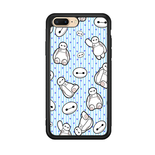 Big Hero 6 Baymax Stripe And Love iPhone 7 Plus Case