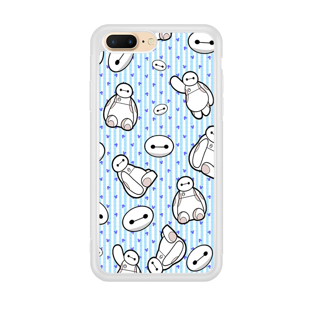 Big Hero 6 Baymax Stripe And Love iPhone 7 Plus Case