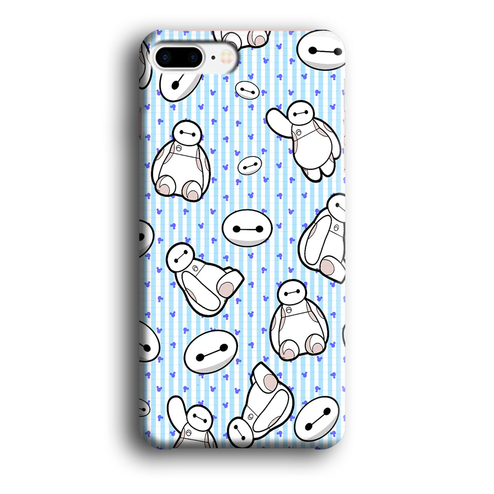 Big Hero 6 Baymax Stripe And Love iPhone 8 Plus Case