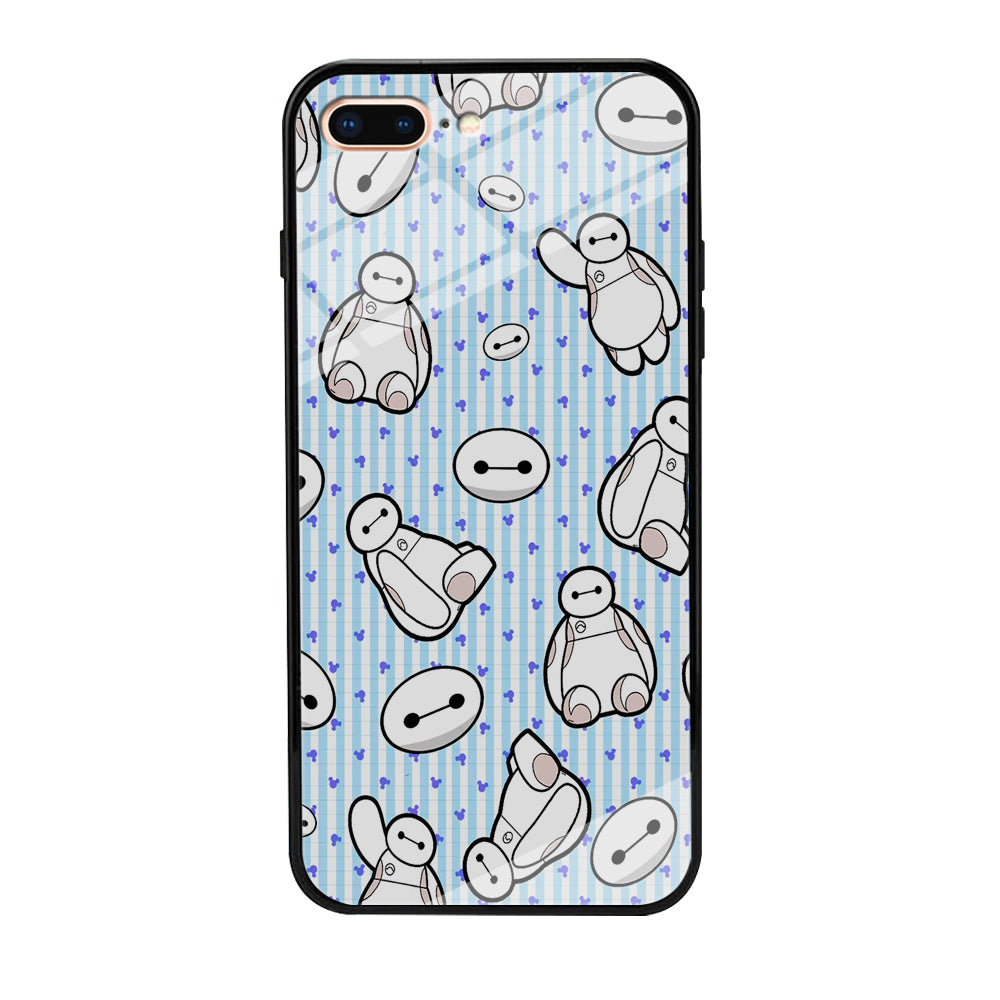 Big Hero 6 Baymax Stripe And Love iPhone 8 Plus Case