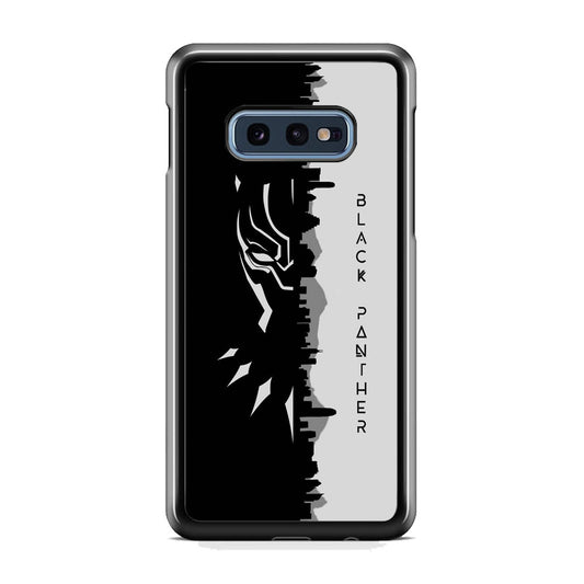 Black Panther Head Half Building Side Samsung Galaxy 10e Case
