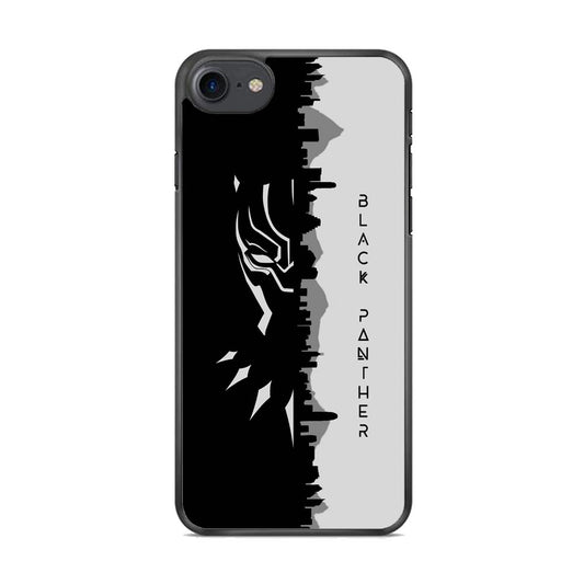 Black Panther Head Half Building Side iPhone 7 Case