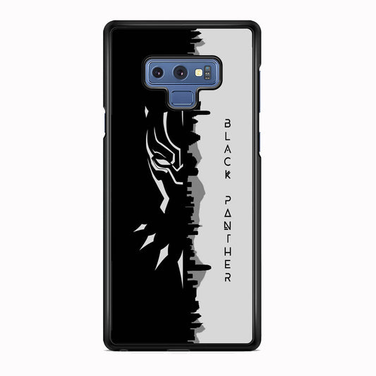 Black Panther Head Half Building Side Samsung Galaxy Note 9 Case