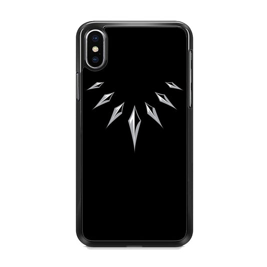 Black Panther Necklace Symbol Character iPhone Xs Max Case