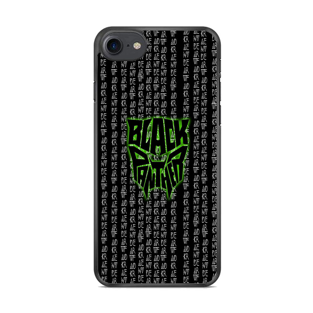 Black Panther Wakanda Forever Matrix Style iPhone 8 Case