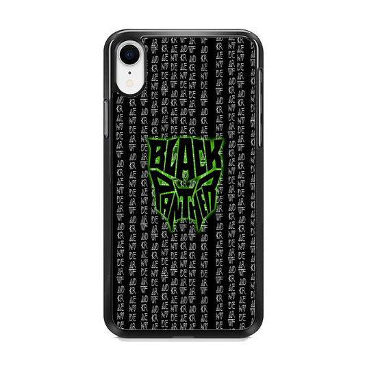 Black Panther Wakanda Forever Matrix Style iPhone XR Case