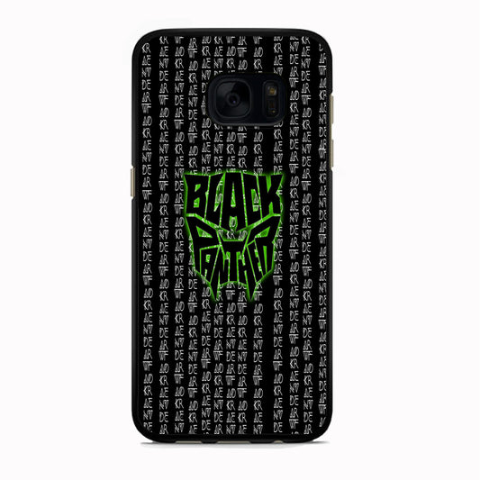 Black Panther Wakanda Forever Matrix Style Samsung Galaxy S7 Edge Case