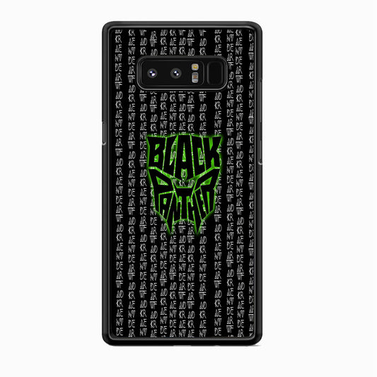 Black Panther Wakanda Forever Matrix Style Samsung Galaxy Note 8 Case