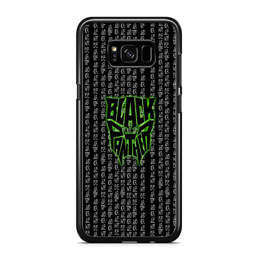 Black Panther Wakanda Forever Matrix Style Samsung Galaxy S8 Case