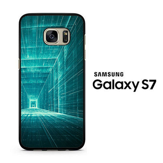 Blue Light Tunnel Samsung Galaxy S7 Case