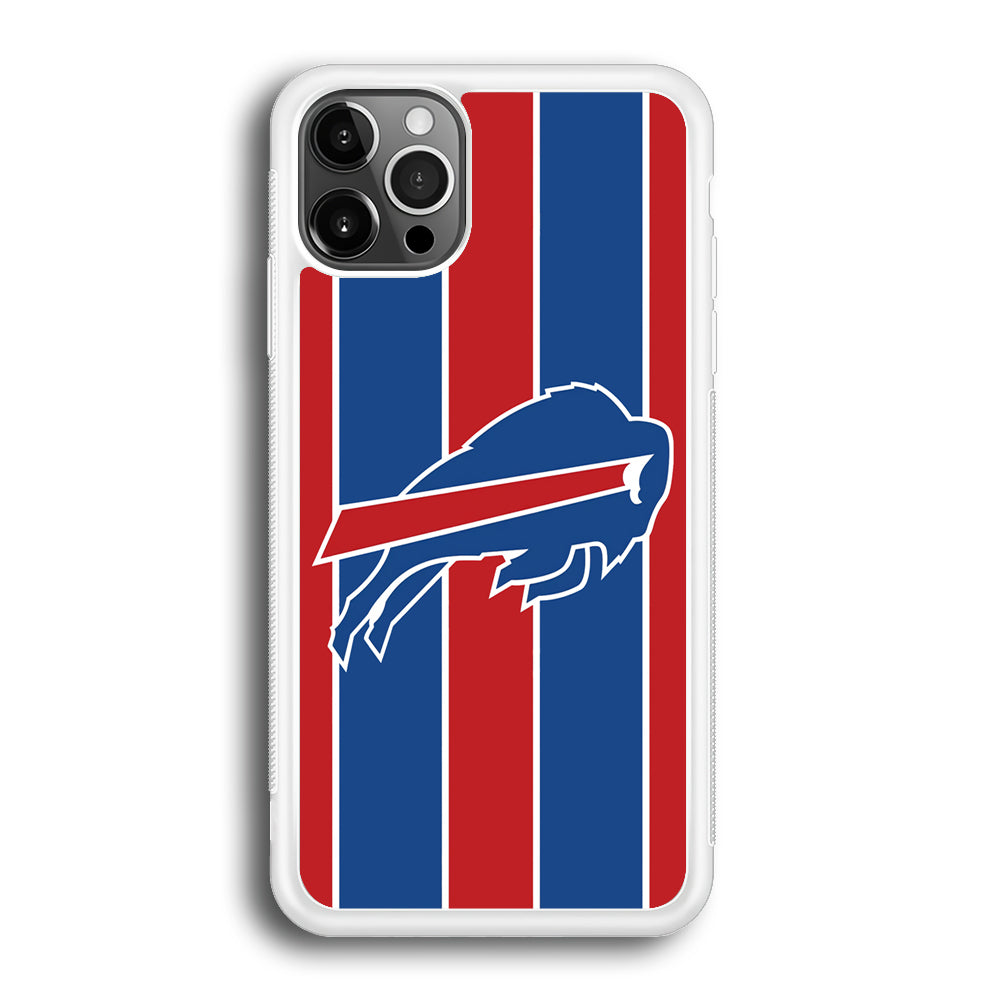 Buffalo Bills Stripe And Logo iPhone 12 Pro Case