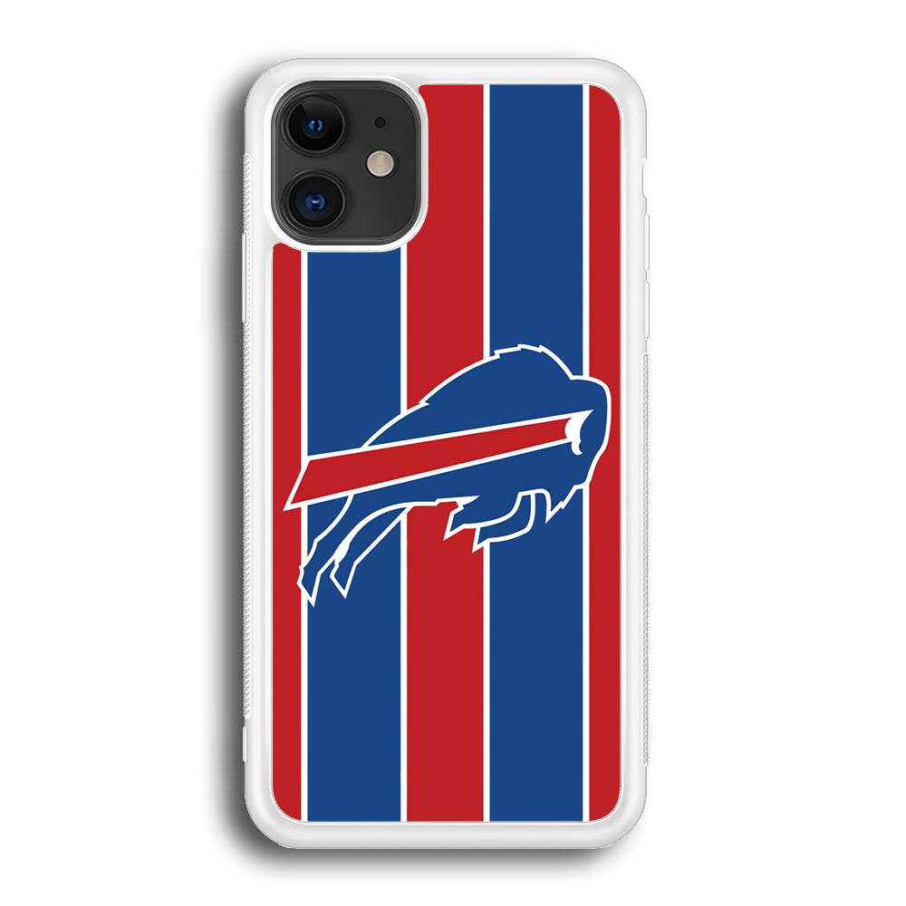 Buffalo Bills Stripe And Logo iPhone 12 Case