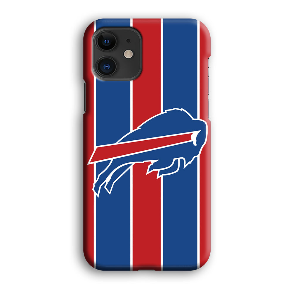 Buffalo Bills Stripe And Logo iPhone 12 Case