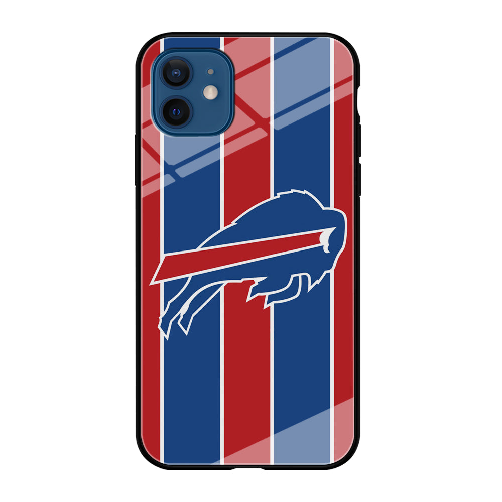 Buffalo Bills Stripe And Logo iPhone 12 Case