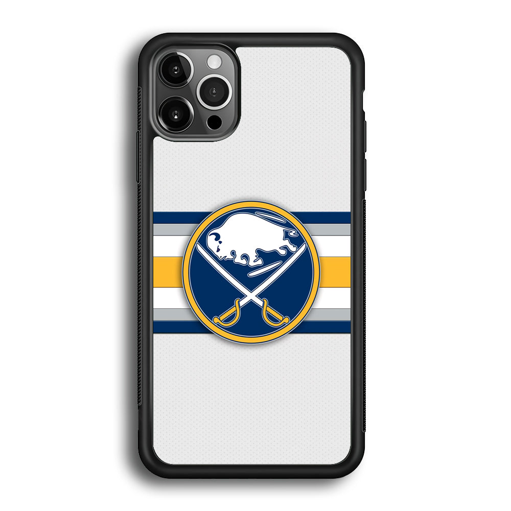 Buffalo Sabres Stripe Logo iPhone 12 Pro Case