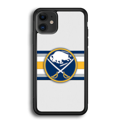 Buffalo Sabres Stripe Logo iPhone 12 Case