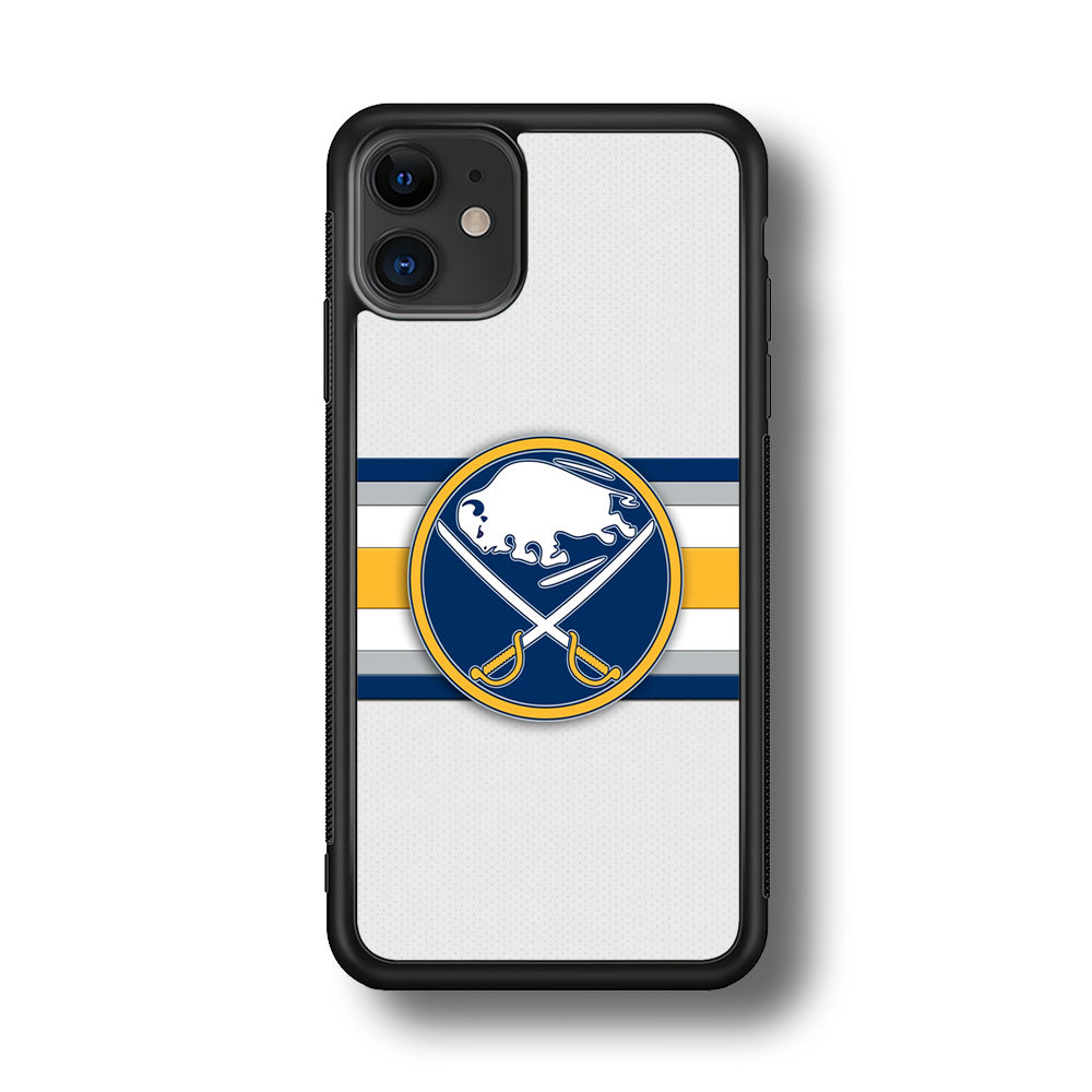 Buffalo Sabres Stripe Logo iPhone 11 Case
