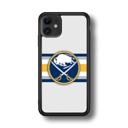 Buffalo Sabres Stripe Logo iPhone 11 Case