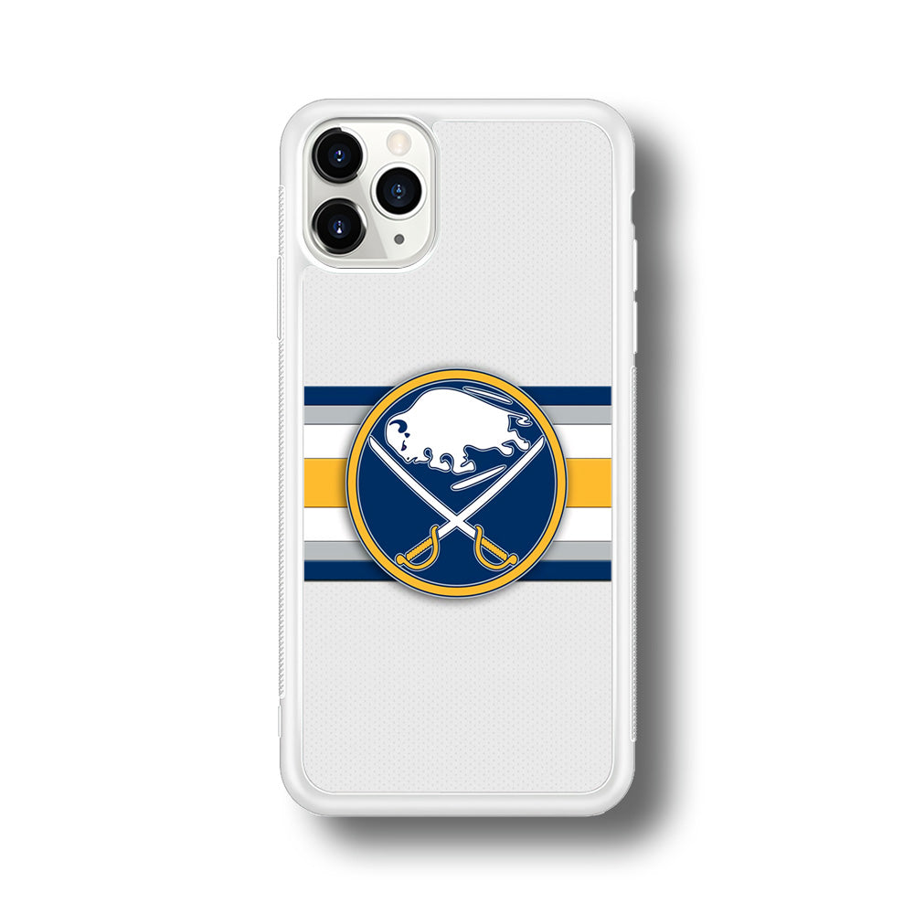 Buffalo Sabres Stripe Logo iPhone 11 Pro Max Case