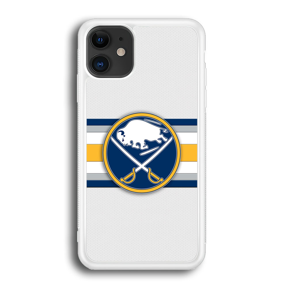 Buffalo Sabres Stripe Logo iPhone 12 Case